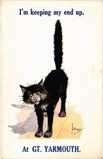 PC CATS ARTIST SIGNED HUMOR