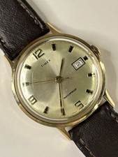 TIMEX Vintage 1960’s Men’s Manual Date Gold Dress Watch