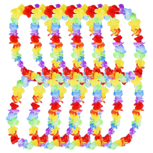 Hawaiian lei set 12pc - set, tropical