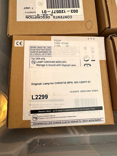 Christie l2299 projector - projector, lamp