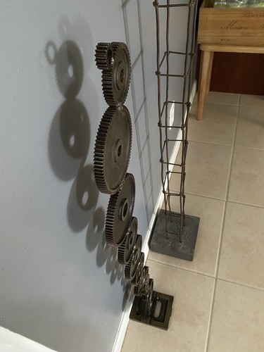 Abstract metal sculpture - metal,