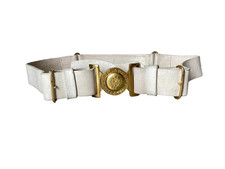 Welsh GUARDS Buff Leather Parade Waist BELT White REENACTMENT