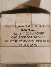 GENUINE WACKER NEUSON PARTS 0051756 MECHANICAL SEAL, MG1/31.7-G21, NIB,N.O.S New