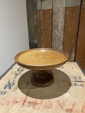 Vintage Wooden Cake Stand Pedestal Pastries Desserts Wedding Celebration