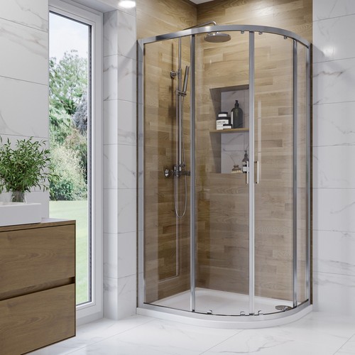 1000x800mm chrome 6mm glass - 1000x800mm,