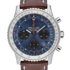Breitling Navitimer 1 B01 Chronograph AB0121 with 43mm Steel case and Blue di...