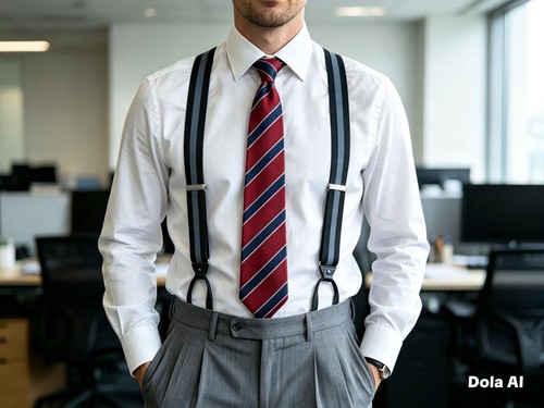 Gents black grey braces non - gents,