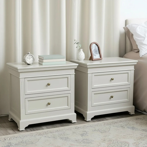 Pair large taupe grey - large, taupe-grey