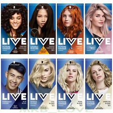 3 x Schwarzkopf LIVE Permanent Hair Dye Hair Colour Select Shades