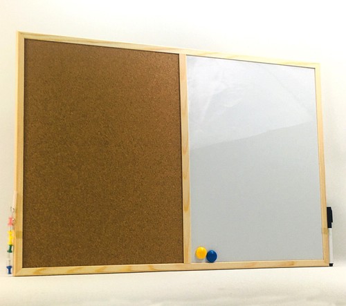 Magnetic corkboard memo board - corkboard,