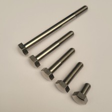 1/4" BSF hex bolts stainless