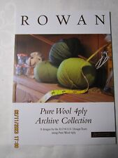 Rowan Pure Wool 4ply Archive Collection 8 Designs by the Rowan Designers