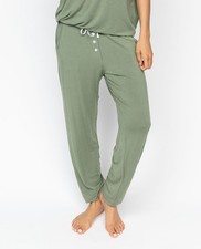 Cyberjammies Pyjama Bottoms Modal Women Lea Sage Green Jersey PJ Pants