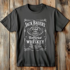 Jack Bauer Whiskey T-Shirt Popular TV and Film Fan Art T-Shirt