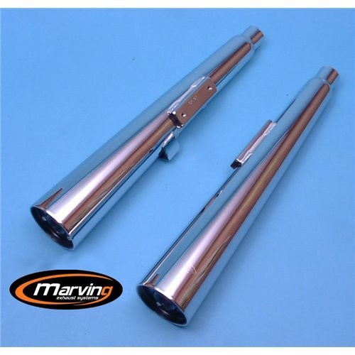 Pair exhaust muffler honda - muffler, cm