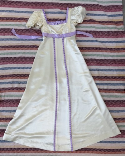 Vintage satin empire waist - satin,