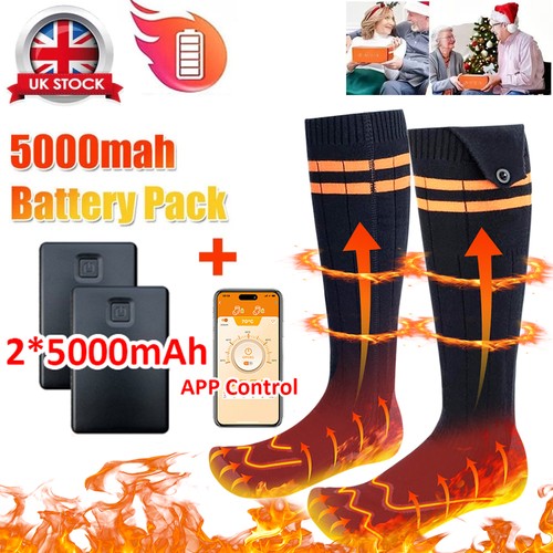 Electric heated socks - heated,
