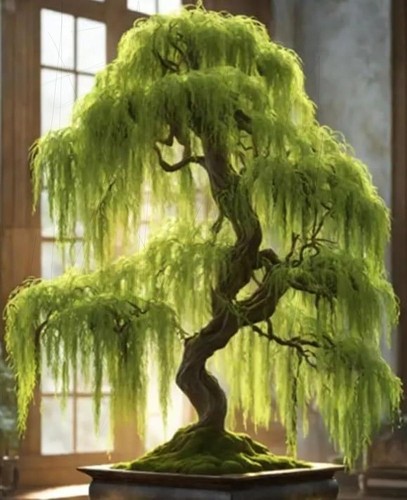 Willow bonsai tree cutting - willow,