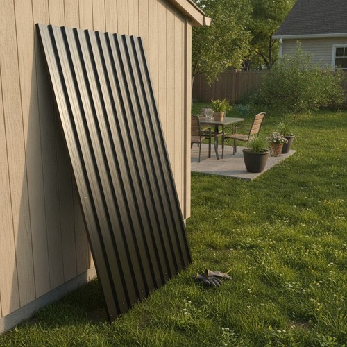 Galvanised steel roofing - galvanised,