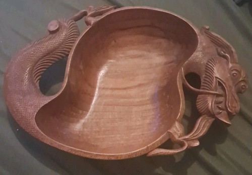 Vintage hand carved wooden - hand,