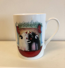 Portmeirion Rob Scotton Fine Bone China 'Splat Cat' Christmas Mug