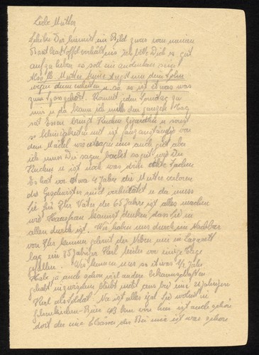 Wwii letter 1944 - wwii, alsatian
