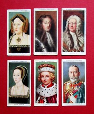 PLAYERS  SIX  1935 CIGARETTE CARDS  KINGS & QUEENS OF ENGLAND  17-22-23-34-38-49