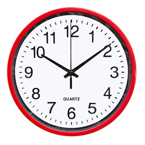Round wall clock simple - round,