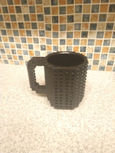 Large black lego mug with - large,