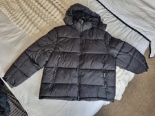 Men’s Ralph Lauren Puffer Jacket Black Winter Jacket New 2XL