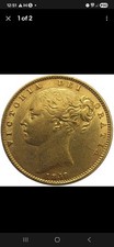 Rare 1849 Queen Victoria Great Britain London Mint Gold Sovereign