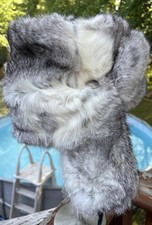 Vintage Soviet Union Russian Ushanka Hat Fur Hat Trapper Hat Quilted Lining