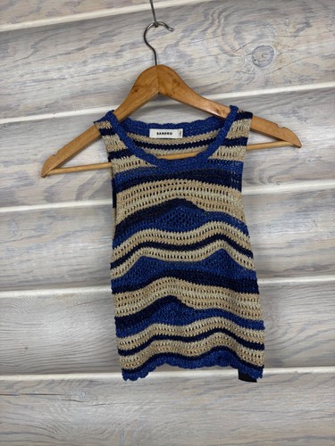 Sandro paris metallic - metallic, crochet