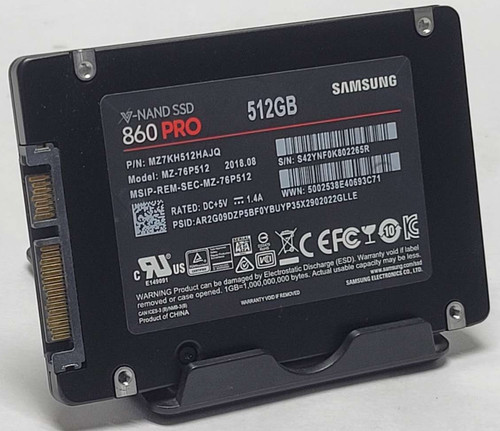 Samsung 860 pro 512gb - 512gb, 2.5"