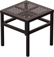 Heavy Duty Brown Metal Plant Stand Indoor Outdoor Rust Proof Flower Pot Table