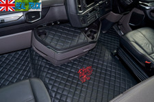    SCANIA R SERIES NEW GENERATION [ 2017 + ] TRUCK ECO LEATHER FLOOR SET -BLACK