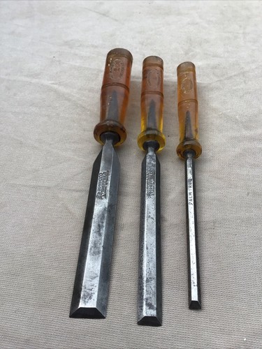 Vintage mawhood bevel chisels - vintage,