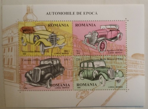 Romania 1996 classic cars - romania,