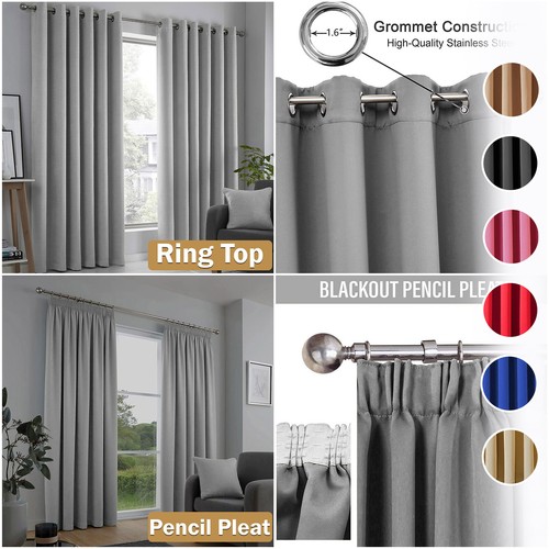 Heavy blackout curtains eyelet - heavy,
