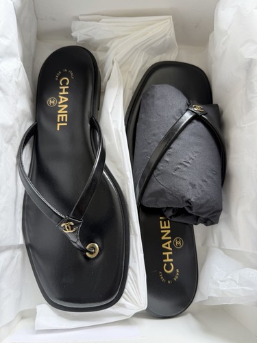 Chanel black thong - chanel, 39c