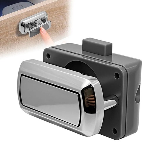 Chrome drawer lock catch - lock,
