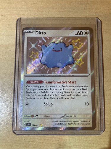 Pokémon tcg ditto paldean - pokémon,