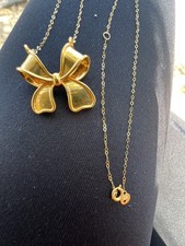 Real 18k Yellow Gold Ribbon