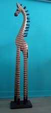 100 Cm Tall Wooden Zebra