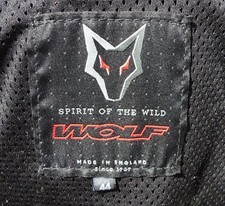 Wolf leather motorcycle jacket - wolf,