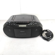 Sony CFD-S50 CD Radio Cassette Recorder Tested In Working Order Boombox MegaBass