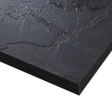 Magma Black Slate Solid Compact Laminate Kitchen Worktop 12mm
