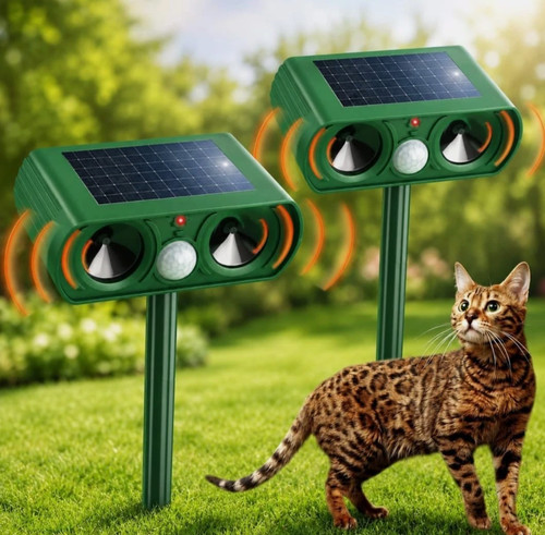 Solar ultrasonic cat dog - cat, &