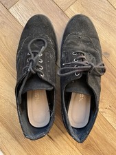 F&F Tesco Womens Black Sensitive Sole Platform Smart Shoes Size 5