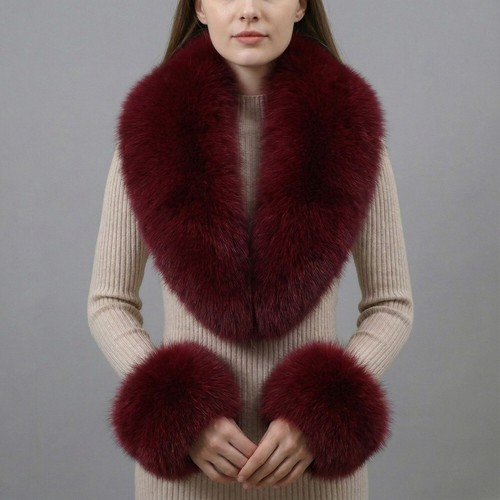 Luxury faux fur - faux, cuffs